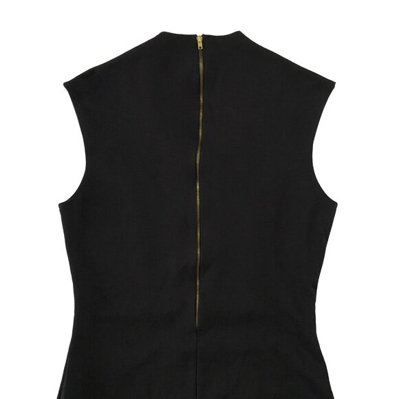 Rolla Coaster Dress Womens Size L Black Fitted Midi Bodycon Back Zip - Picture 8 of 9